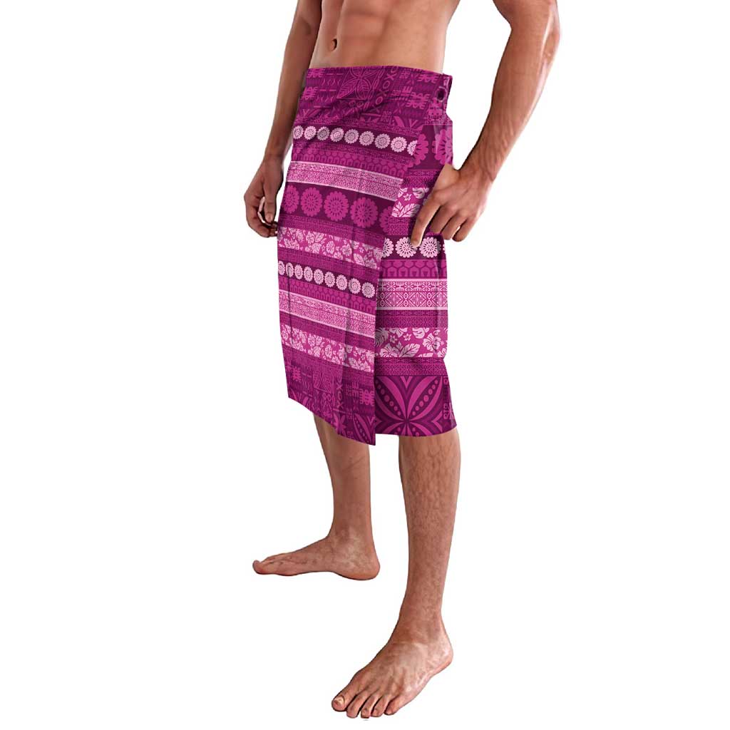 Fiji Marau na Kerisimasi Lavalava Pink Tapa Masi Inspired Christmas LT9 - Polynesian Pride