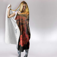 Maori Kiwi Soldier Fern Tattoo ANZAC Day Hooded Blanket Lest We Forget LT9 - Polynesian Pride