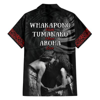 New Zealand Mother's Day Family Matching Off Shoulder Short Dress and Hawaiian Shirt Maori Hongi Aroha Ahau Ki A Koe Mama LT9 - Polynesian Pride