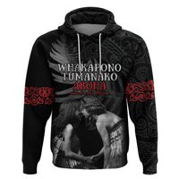 New Zealand Mother's Day Hoodie Maori Hongi Aroha Ahau Ki A Koe Mama LT9 Pullover Hoodie Black - Polynesian Pride