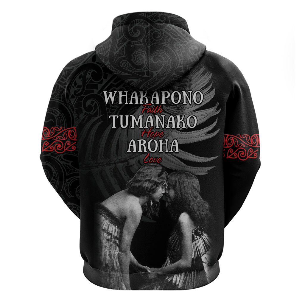 New Zealand Mother's Day Hoodie Maori Hongi Aroha Ahau Ki A Koe Mama LT9 - Polynesian Pride