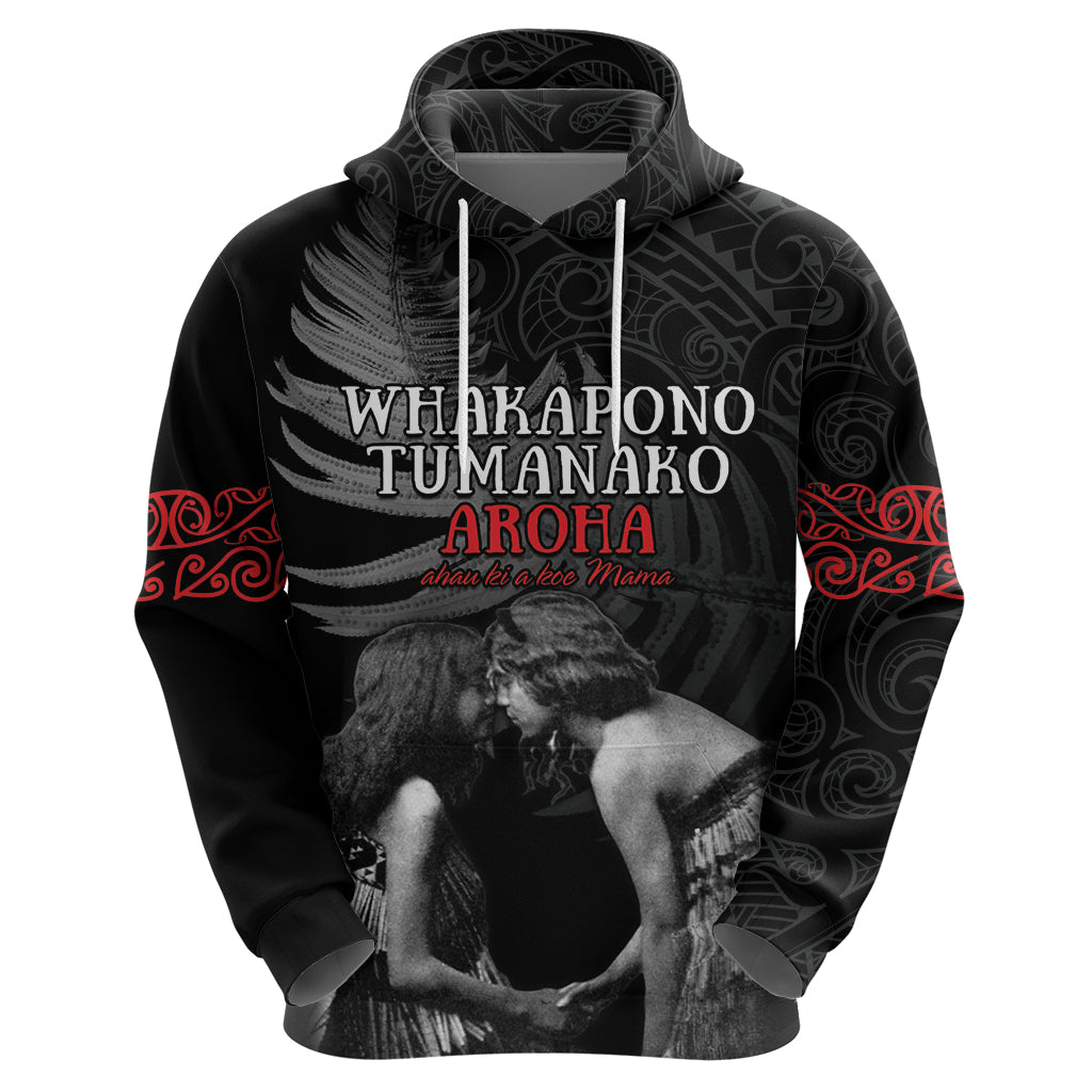 New Zealand Mother's Day Hoodie Maori Hongi Aroha Ahau Ki A Koe Mama LT9 - Polynesian Pride