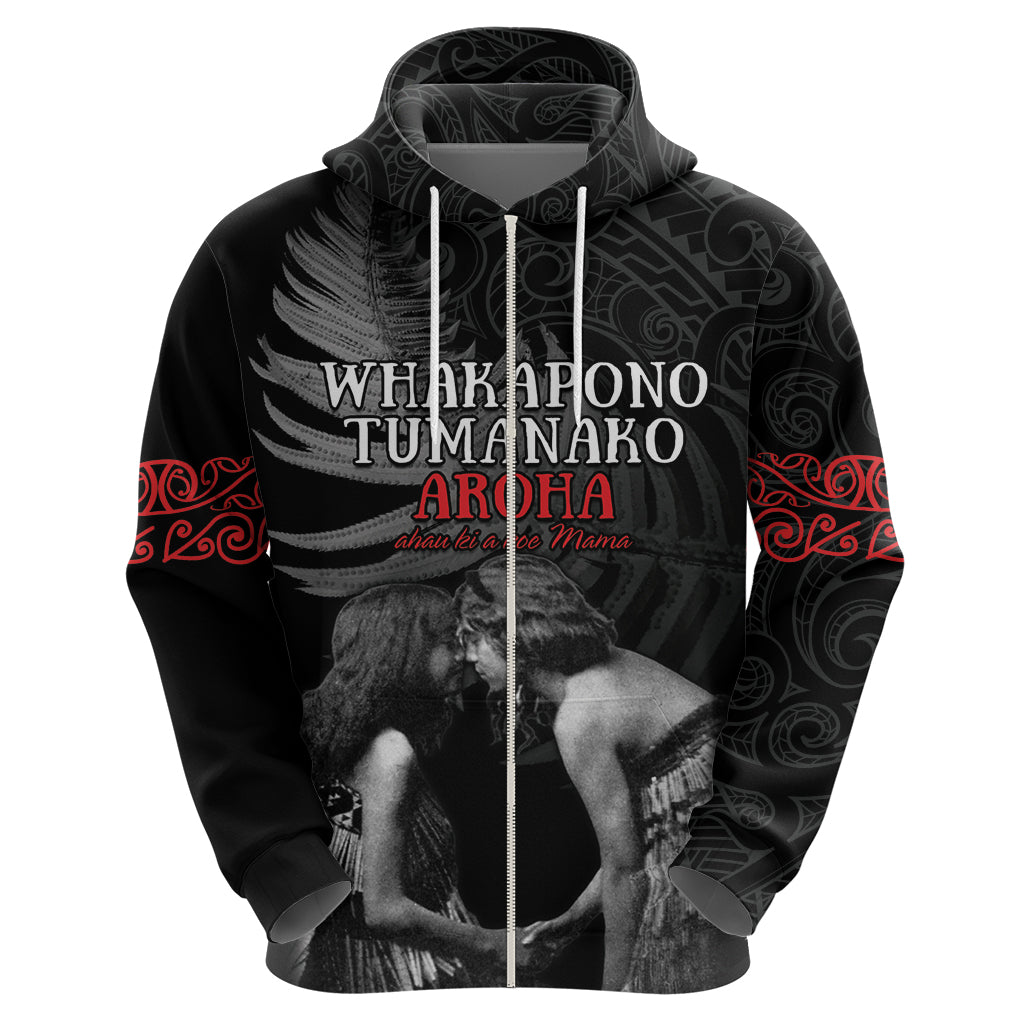 New Zealand Mother's Day Hoodie Maori Hongi Aroha Ahau Ki A Koe Mama LT9 - Polynesian Pride