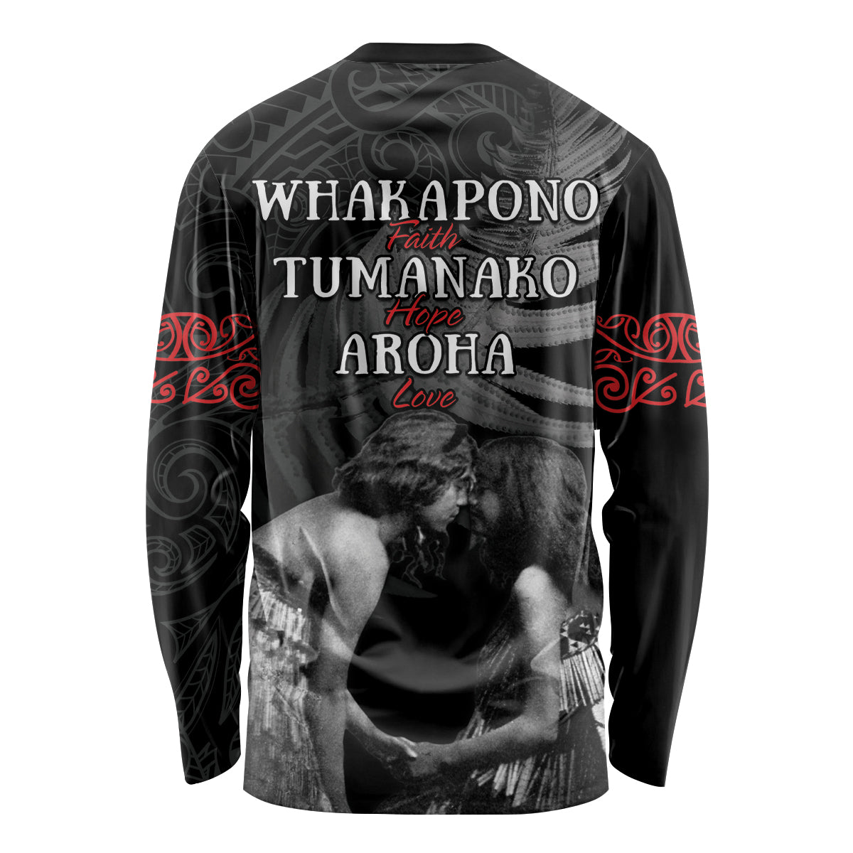 New Zealand Mother's Day Long Sleeve Shirt Maori Hongi Aroha Ahau Ki A Koe Mama LT9 - Polynesian Pride