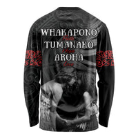 New Zealand Mother's Day Long Sleeve Shirt Maori Hongi Aroha Ahau Ki A Koe Mama LT9 - Polynesian Pride