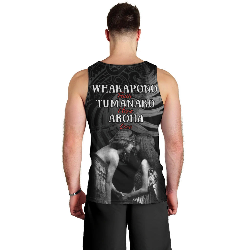 New Zealand Mother's Day Men Tank Top Maori Hongi Aroha Ahau Ki A Koe Mama LT9 - Polynesian Pride
