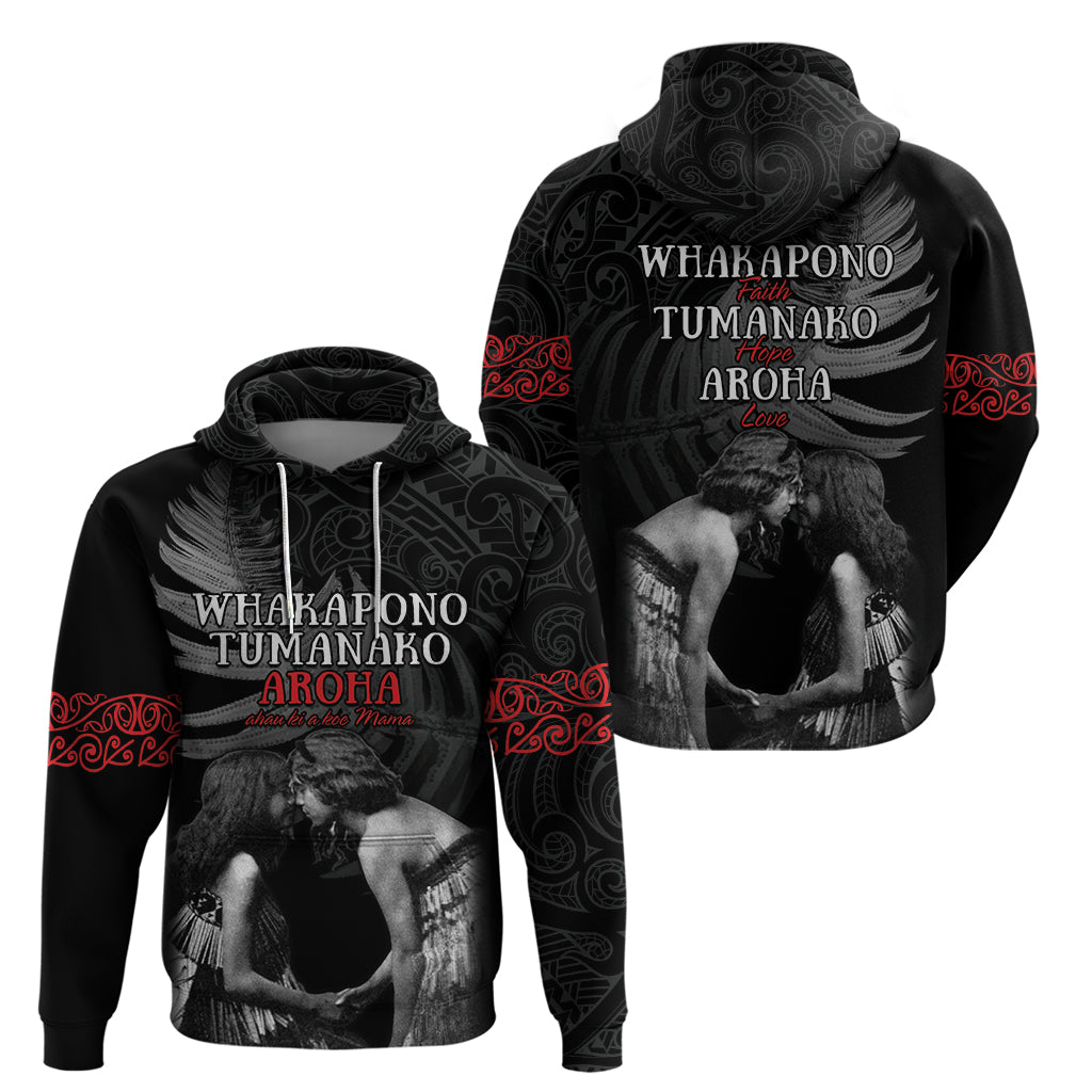 New Zealand Mother's Day Zip Hoodie Maori Hongi Aroha Ahau Ki A Koe Mama LT9 - Polynesian Pride