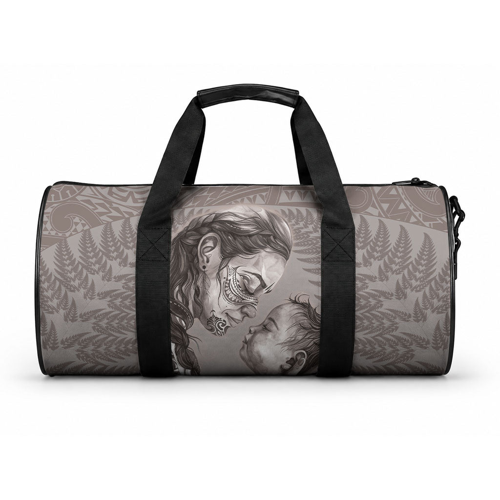 New Zealand Mother's Day Duffle Bag Maori Mo Toku Mama Silver Fern LT9 One size Nude - Polynesian Pride