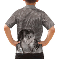 New Zealand Mother's Day Kid Hawaiian Shirt Maori Mo Toku Mama Silver Fern