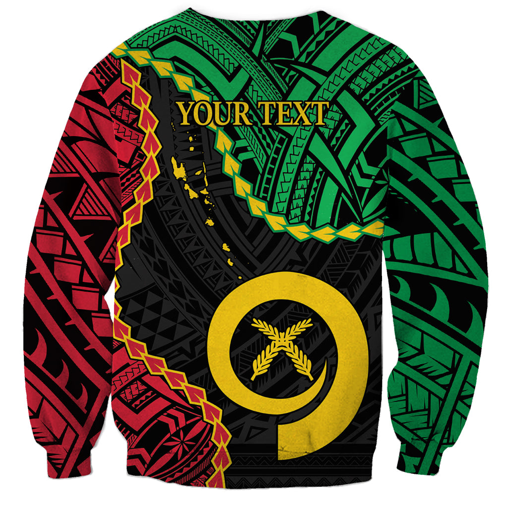 Personalised Vanuatu 44th Anniversary Sweatshirt Tugeta Yumi Selebretem Indipendens Dei