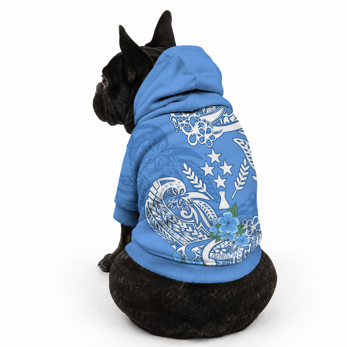 FSM Kosrae State Pet Hoodie Polynesian Floral Tribal LT9 - Polynesian Pride