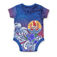 Tahiti Baby Onesie Polynesian Floral Tribal LT9 - Polynesian Pride