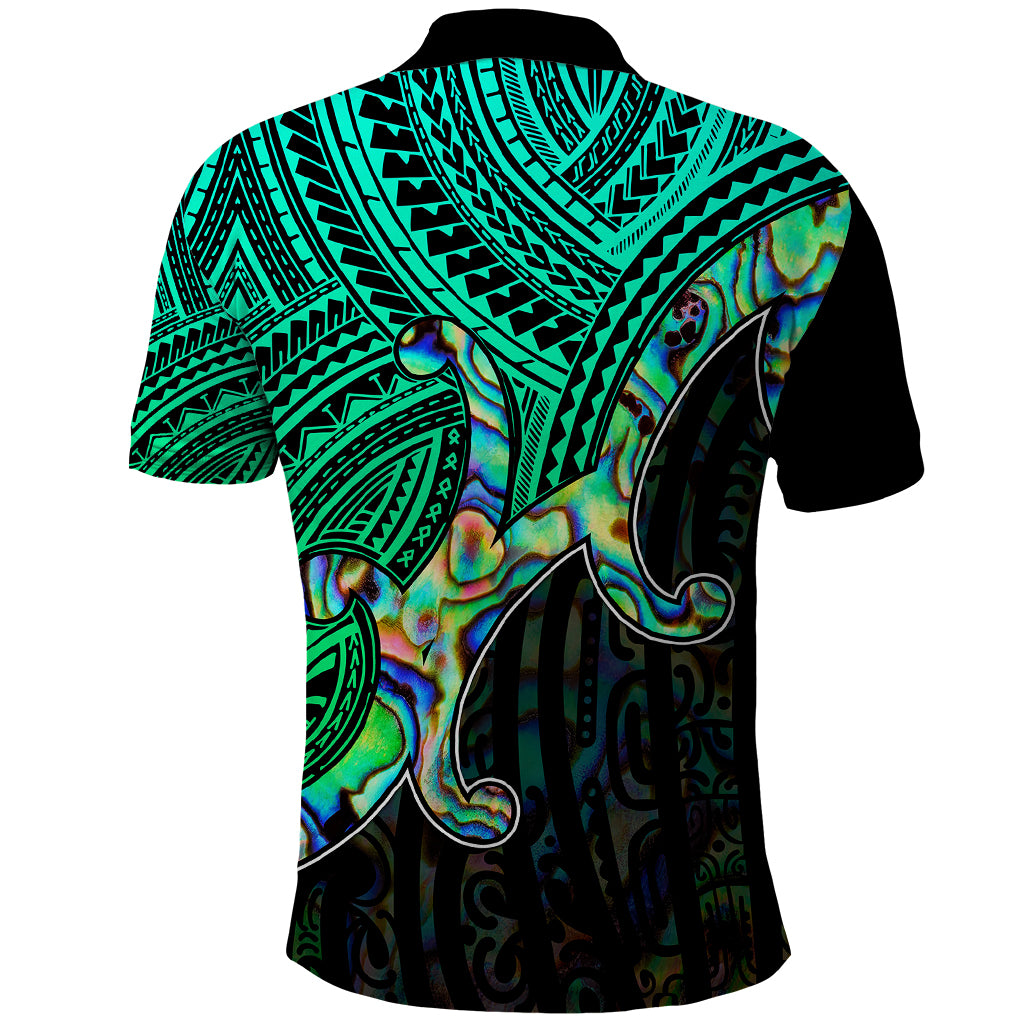 Aotearoa Papua Shell Polo Shirt Maori Tribal Pattern LT9 - Polynesian Pride