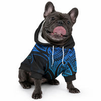 Aotearoa Maori Koru Pet Hoodie Polynesian Pacific Tribal - Blue LT9 - Polynesian Pride
