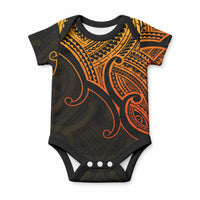 Aotearoa Maori Koru Baby Onesie Polynesian Pacific Tribal - Gold LT9 Gold - Polynesian Pride