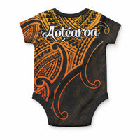 Aotearoa Maori Koru Baby Onesie Polynesian Pacific Tribal - Gold LT9 - Polynesian Pride