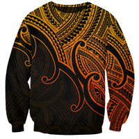 Aotearoa Maori Koru Sweatshirt Polynesian Pacific Tribal - Gold LT9 Unisex Gold - Polynesian Pride