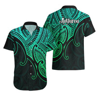 Aotearoa Maori Koru Hawaiian Shirt Polynesian Pacific Tribal - Green LT9 - Polynesian Pride