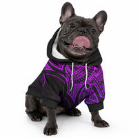 Aotearoa Maori Koru Pet Hoodie Polynesian Pacific Tribal - Purple LT9 - Polynesian Pride