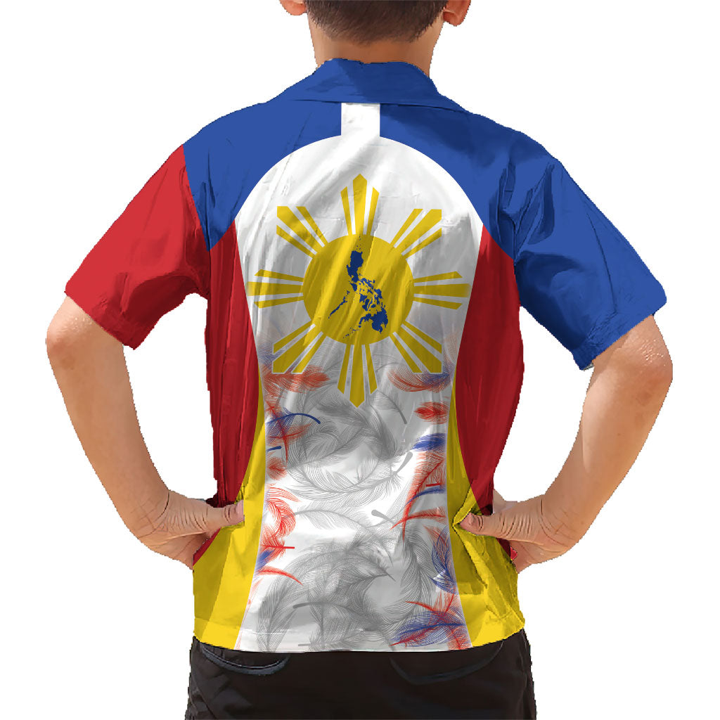 Philippines Flag Day Hawaiian Shirt Filipino Feather Pattern