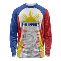 Philippines Flag Day Long Sleeve Shirt Filipino Feather Pattern
