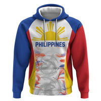 Philippines Flag Day Zip Hoodie Filipino Feather Pattern