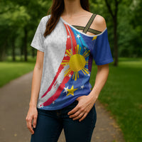 Philippines Flag Day Cross Shoulder Shirt Filipino Pride Shines Bright On Flag Day