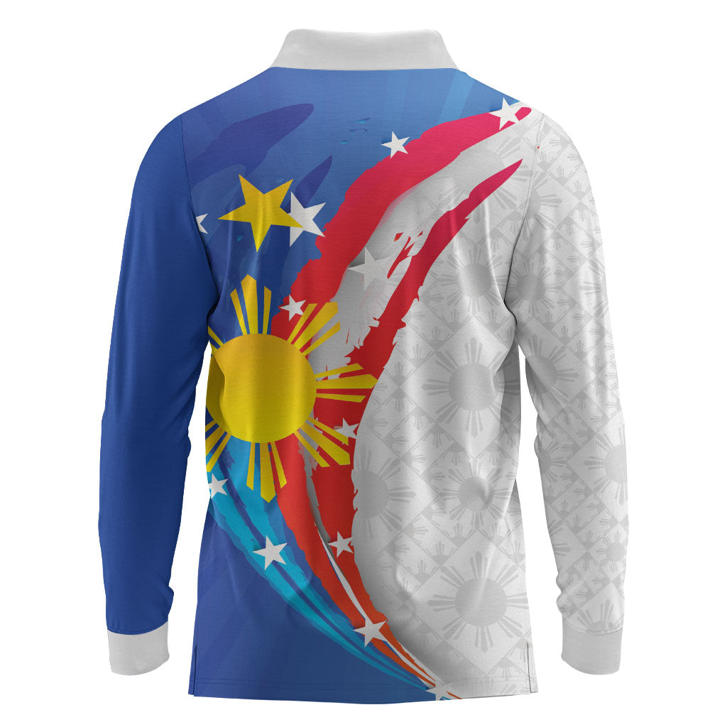 Philippines Flag Day Long Sleeve Polo Shirt Filipino Pride Shines Bright On Flag Day