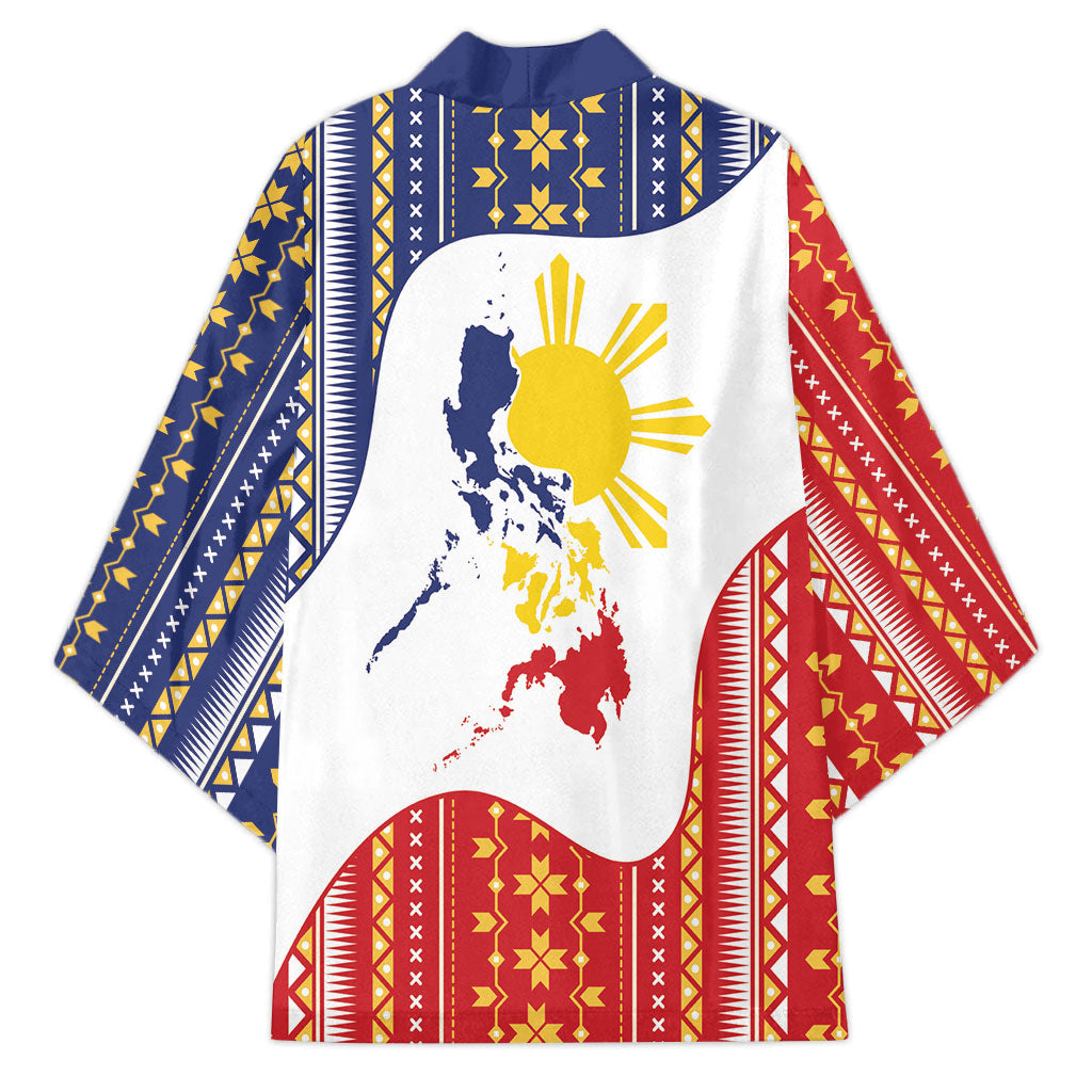 Philippines Flag Day Kimono Filipino Traditional Igorot Tribal Pattern