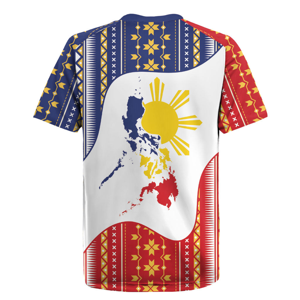 Philippines Flag Day Rugby Jersey Filipino Traditional Igorot Tribal Pattern