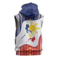 Philippines Flag Day Sleeveless Zip Hoodie Filipino Traditional Igorot Tribal Pattern LT9 - Polynesian Pride