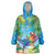 5 Oclock Somewhere Wearable Blanket Hoodie Hawaii Parrots Cocktail Summer Beach Vibe - Polynesian Pride