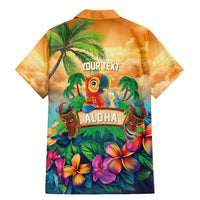 5 Oclock Somewhere Personalized Family Matching Mermaid Dress and Hawaiian Shirt Hawaii Parrots Plumeria Summer Vibe LT9 - Polynesian Pride