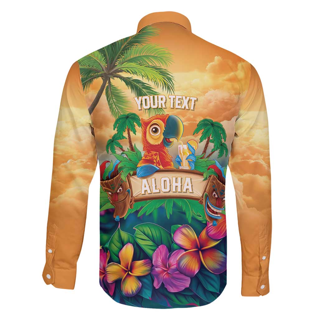 5 Oclock Somewhere Personalized Family Matching Short Sleeve Bodycon Dress and Hawaiian Shirt Hawaii Parrots Plumeria Summer Vibe LT9 - Polynesian Pride