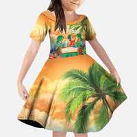 5 Oclock Somewhere Personalized Family Matching Summer Maxi Dress and Hawaiian Shirt Hawaii Parrots Plumeria Summer Vibe - Polynesian Pride