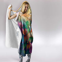 5 Oclock Somewhere Personalized Hooded Blanket Hawaii Parrots Plumeria Summer Vibe - Polynesian Pride