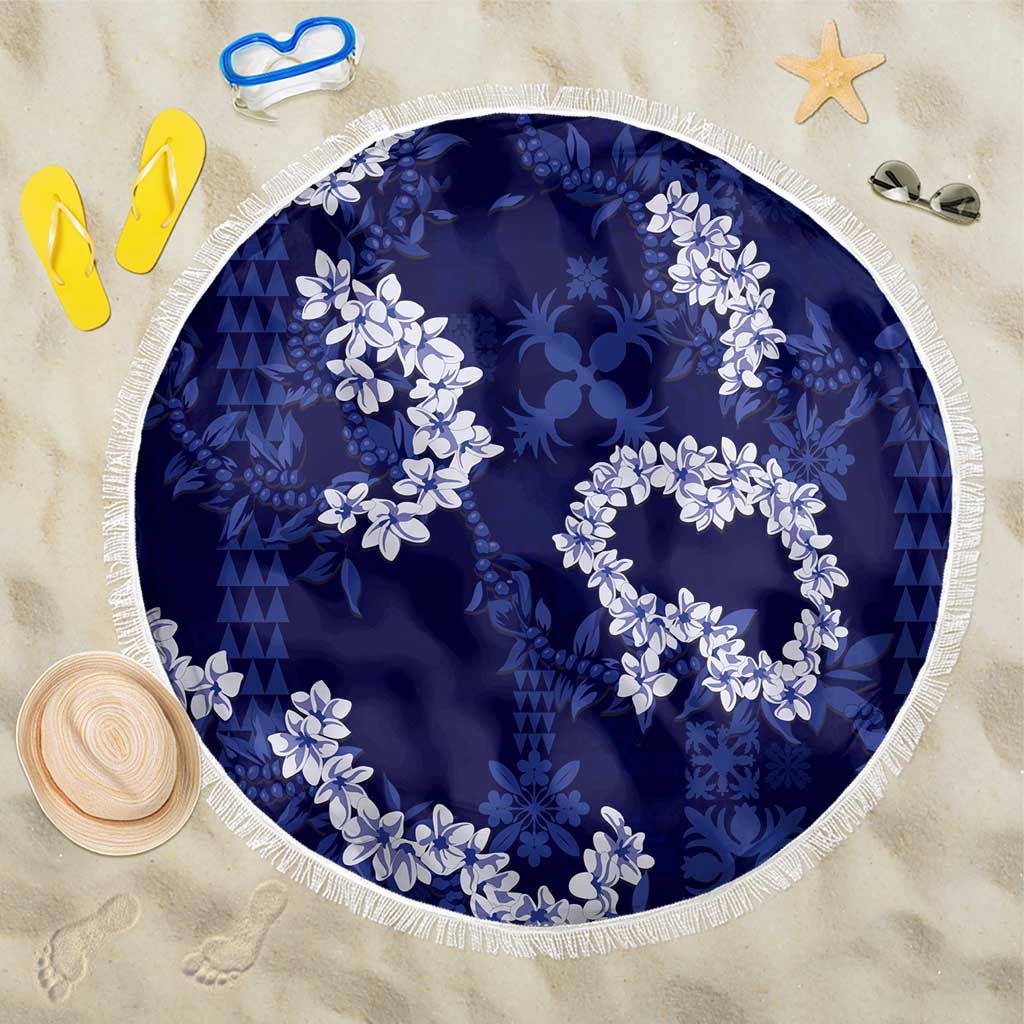 Mokihana Maile and Ilima Leis Beach Blanket Uliuli Hawaiian Tapa Quilt Pattern - Polynesian Pride