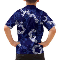 Mokihana Maile and Ilima Leis Family Matching Long Sleeve Bodycon Dress and Hawaiian Shirt Uliuli Hawaiian Tapa Quilt Pattern LT9 - Polynesian Pride