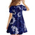 Mokihana Maile and Ilima Leis Family Matching Off The Shoulder Long Sleeve Dress and Hawaiian Shirt Uliuli Hawaiian Tapa Quilt Pattern - Polynesian Pride