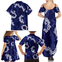 Mokihana Maile and Ilima Leis Family Matching Summer Maxi Dress and Hawaiian Shirt Uliuli Hawaiian Tapa Quilt Pattern LT9 - Polynesian Pride