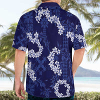 Mokihana Maile and Ilima Leis Hawaiian Shirt Uliuli Hawaiian Tapa Quilt Pattern LT9 - Polynesian Pride
