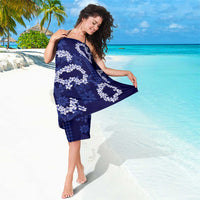 Mokihana Maile and Ilima Leis Sarong Uliuli Hawaiian Tapa Quilt Pattern - Polynesian Pride