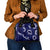 Mokihana Maile and Ilima Leis Shoulder Handbag Uliuli Hawaiian Tapa Quilt Pattern - Polynesian Pride
