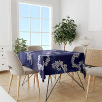 Mokihana Maile and Ilima Leis Tablecloth Uliuli Hawaiian Tapa Quilt Pattern - Polynesian Pride