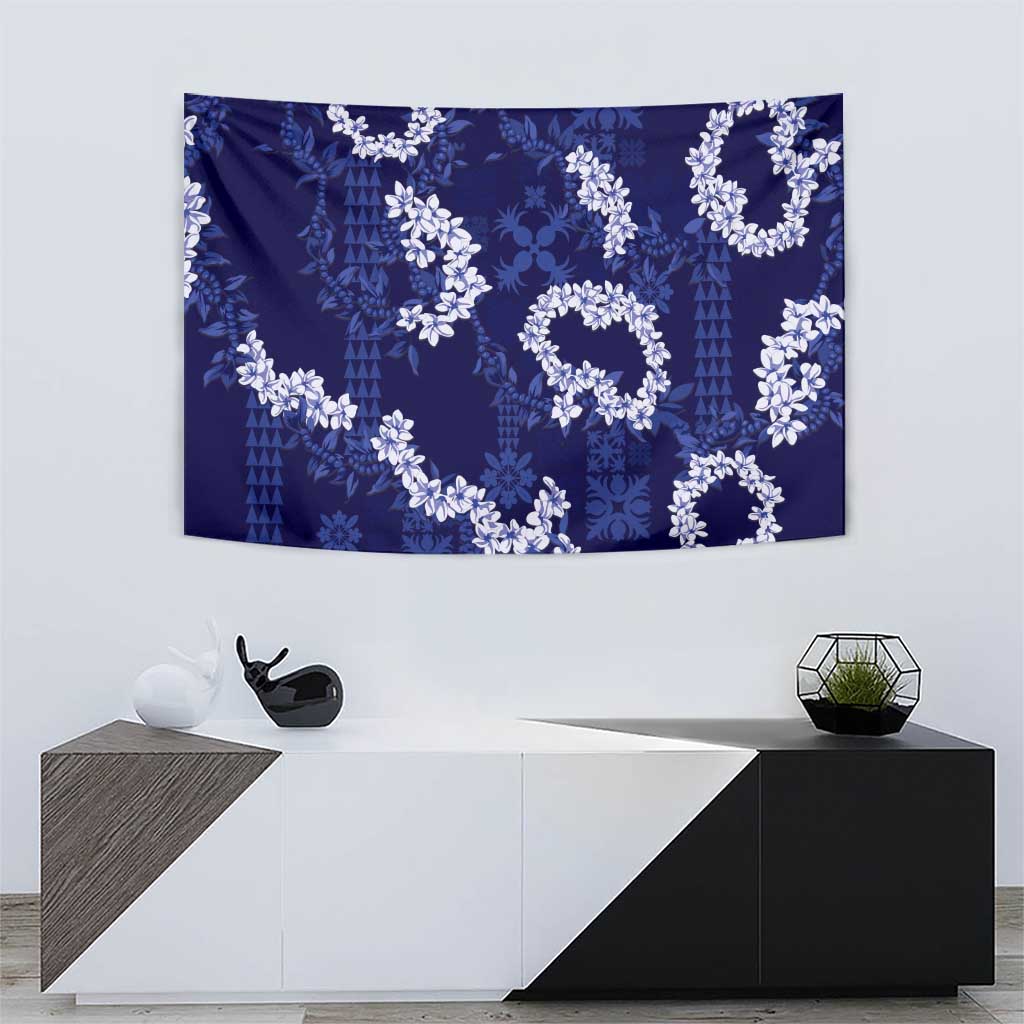 Mokihana Maile and Ilima Leis Tapestry Uliuli Hawaiian Tapa Quilt Pattern - Polynesian Pride