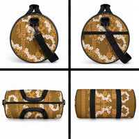 Mokihana Maile and Ilima Leis Duffle Bag Alani Hawaiian Tapa Quilt Pattern LT9 - Polynesian Pride
