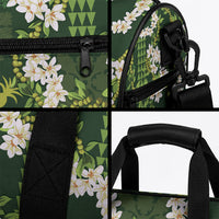 Mokihana Maile and Ilima Leis Duffle Bag Omaʻomaʻo Hawaiian Tapa Quilt Pattern LT9 - Polynesian Pride