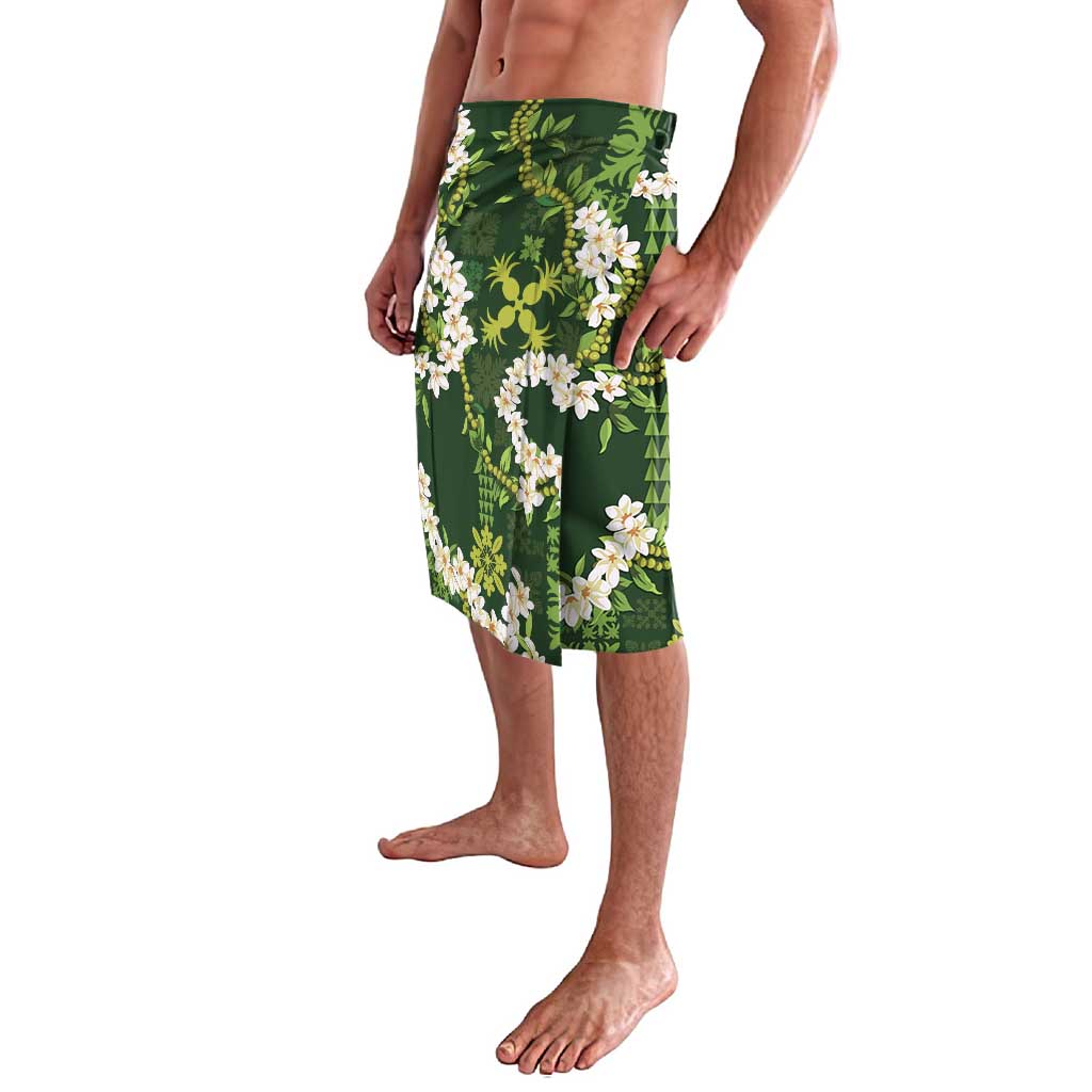 Mokihana Maile and Ilima Leis Lavalava Omaʻomaʻo Hawaiian Tapa Quilt Pattern - Polynesian Pride