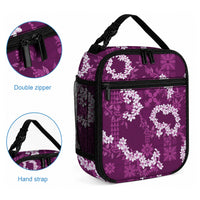 Mokihana Maile and Ilima Leis Lunch Bag Akala Hawaiian Tapa Quilt Pattern LT9 - Polynesian Pride