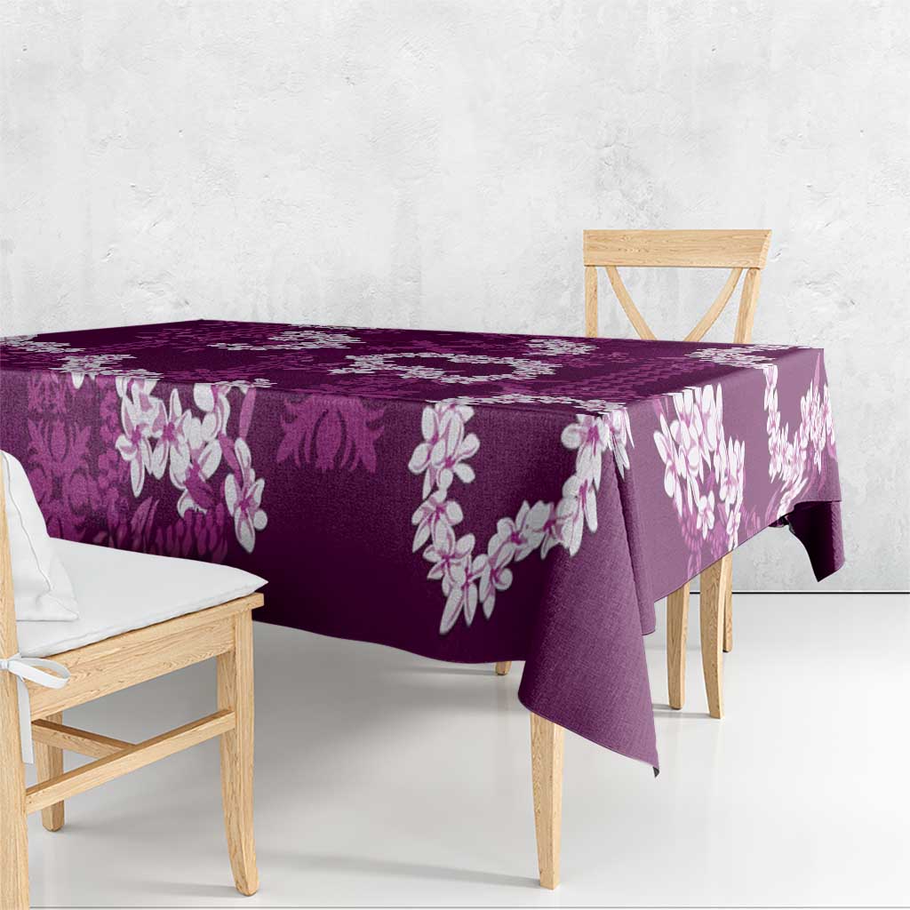 Mokihana Maile and Ilima Leis Tablecloth Akala Hawaiian Tapa Quilt Pattern - Polynesian Pride